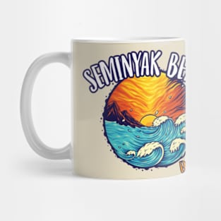 Summer Surfing in Seminyak Beach Bali Mug